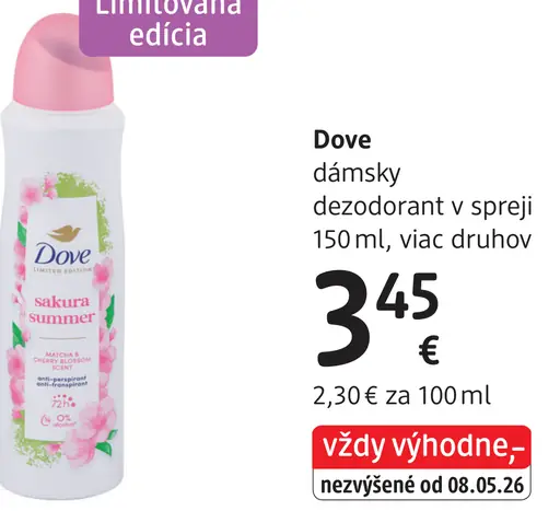 Dove dámsky dezodorant v spreji