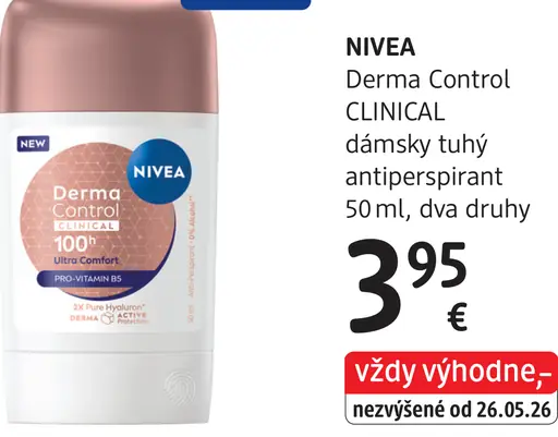 Nivea Derma Control Clinical dámsky tuhý antiperspirant