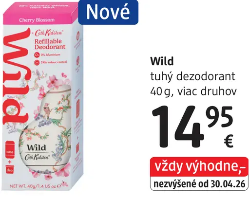 Wild pánsky tuhý dezodorant