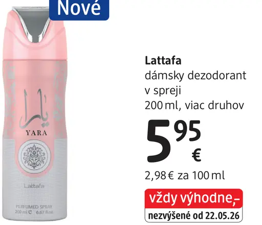 Lattafa dámsky dezodorant v spreji