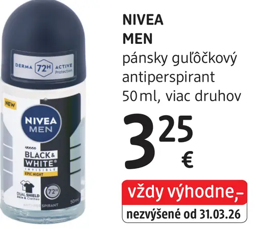 Nivea Men pánsky guľôčkový antiperspirant