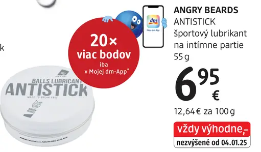 Angry Beards Športový lubrikant na intímne partie