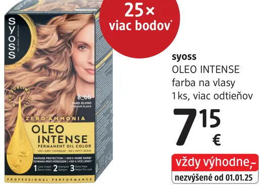 Syoss Oleo Intense Farba na vlasy žiarivo medený 7-77