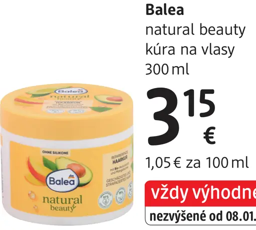 Balea Natural Beauty kúra na vlasy