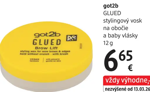 Got2b Glued stylingový vosk na obočie a baby vlásky