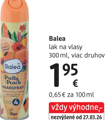 Balea lak na vlasy