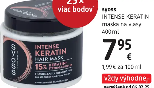 Syoss Intense Keratin vlasová maska