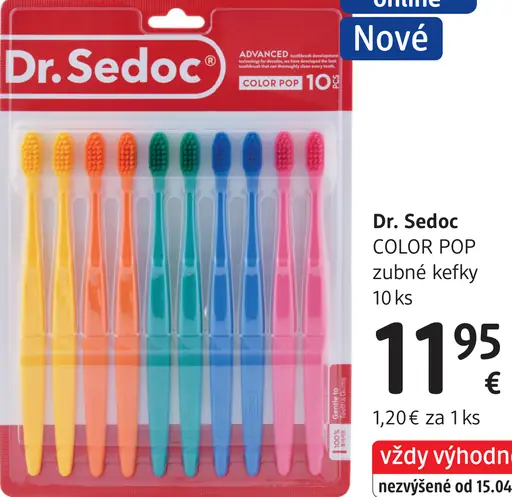 Dr. Sedoc Color Pop zubné kefky