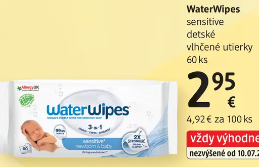 WaterWipes sensitive detské vlhčené utierky