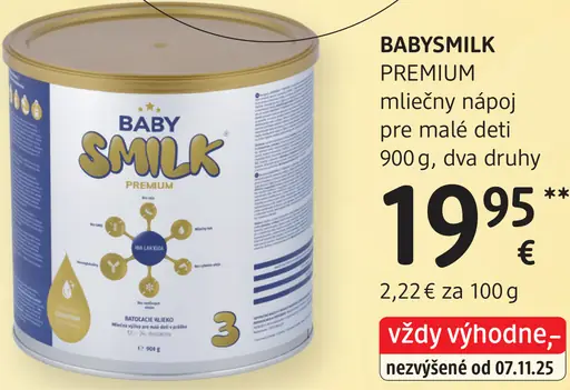 Baby Smilk mliečny nápoj pre malé deti