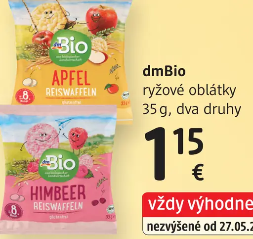 DmBio ryžové oblátky