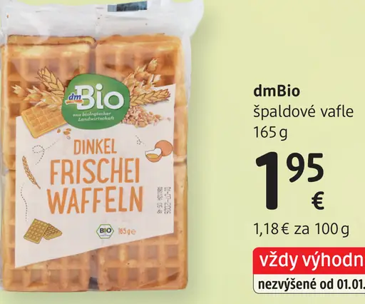 DmBio špaldové wafle