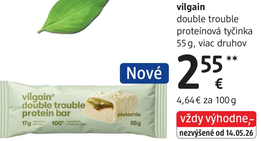 Vilgain double trouble proteínová tyčinka