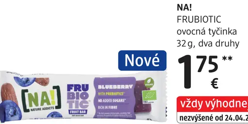 NA! FRUBIOTIC ovocná tyčinka