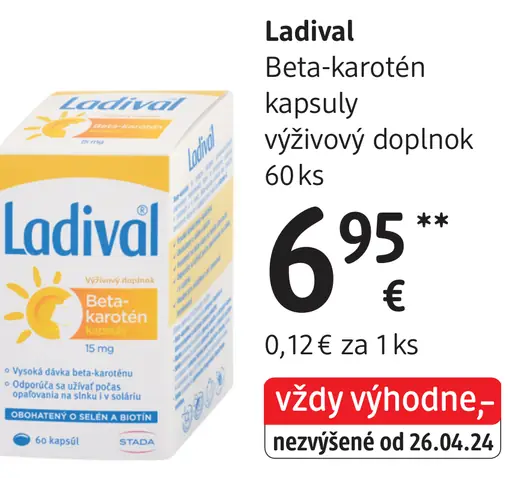 Ladival Beta-karotén kapsuly