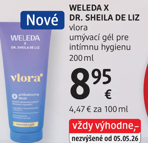 Weleda X Dr. Sheila De Liz vlora umývací gél pre intimnú hygienu
