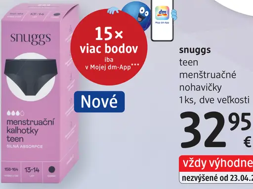 Snuggs teen menštruačné nohavičky