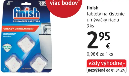 Finish Tablety do umývačky riadu
