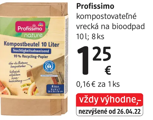 Profissimo kompostovateľné vrecká na biopod