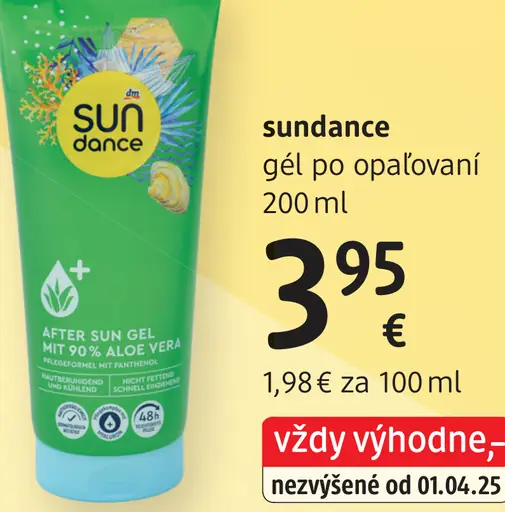 Sundance gél po opaľovaní