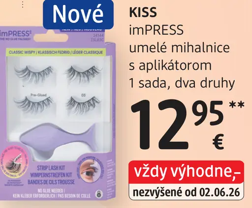Kiss imPRESS umelé mihalnice s aplikátorom