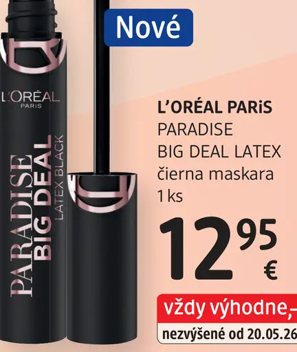 L’Oréal Paris Paradise Big Deal Latex čierna maskara