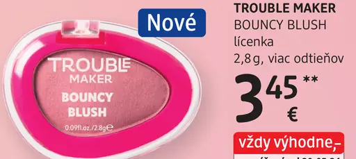 Trouble Maker Bouncy Blush lícenka