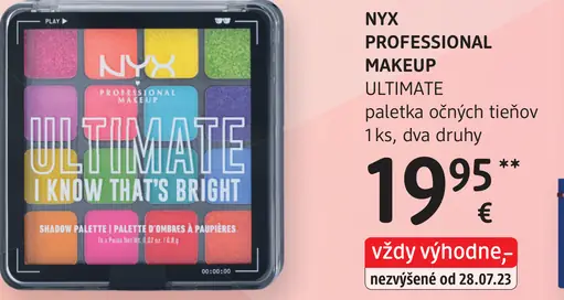 NYX Professional Makeup Ultimate paletka očných tieňov