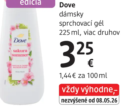 Dove dámsky sprchovací gél Sakura Summer, viac druhov