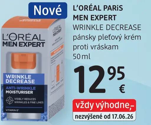 L’Oréal Paris Men Expert Wrinkle Decrease pánsky pleťový krém proti vráskam