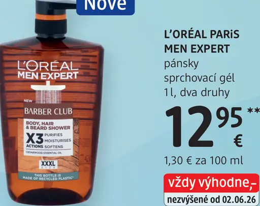 L’Oréal Paris Men Expert Barber Club pánsky sprchovací gél