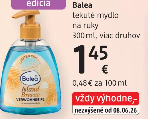 Balea tekuté mydlo na ruky