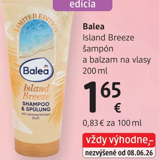 Balea Island Breeze šampón a balzam na vlasy