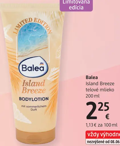 Balea Island Breeze telové mlieko