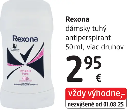 Rexona dámsky tuhý antiperspirant, viac druhov