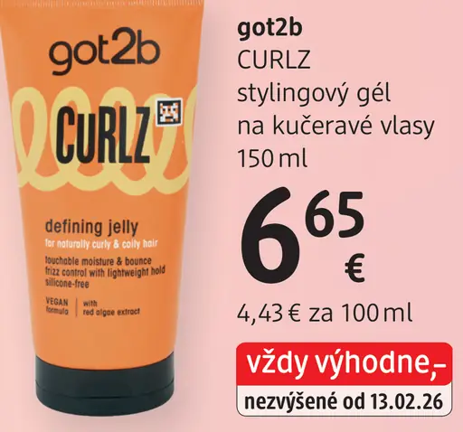 Got2b Curls stylingový gél na kučeravé vlasy