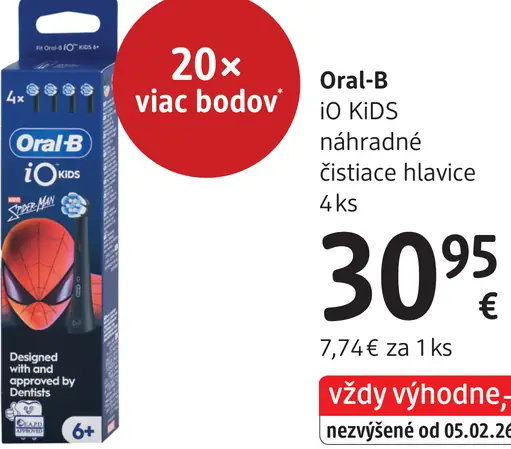 Oral-B iO KiDS náhradné hlavice na detskú elektrickú zubnú kefku