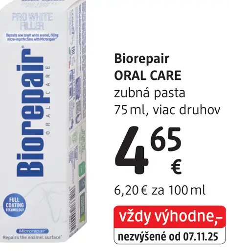 Biorepair Oral Care zubná pasta, viac druhov