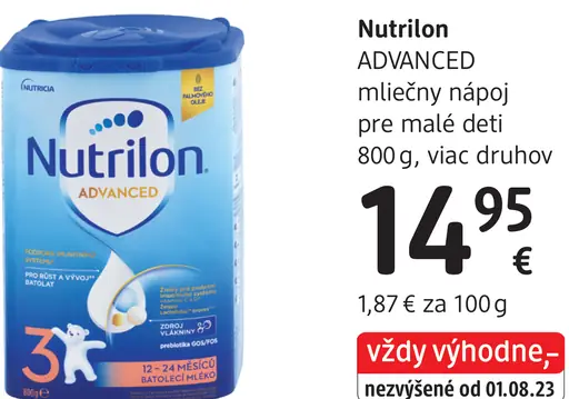 Nutrilon ADVANCED mliečny nápoj pre malé deti