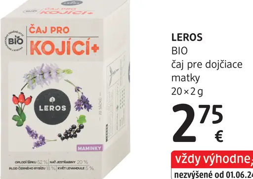 Leros Bio čaj pre dojčiace matky
