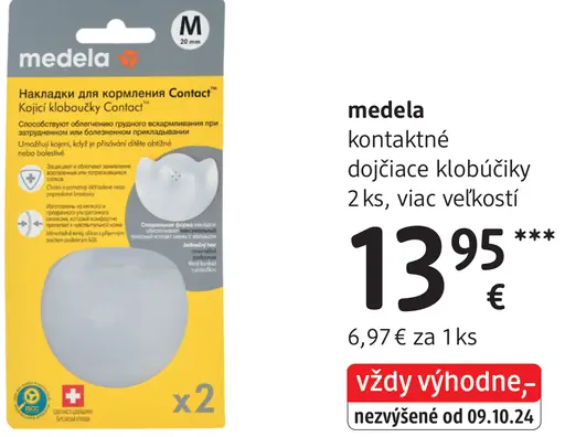 Medela kontaktné dojčiace klobúčiky