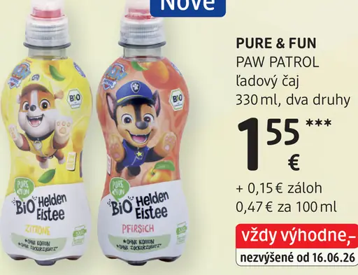 PURE & FUN PAW PATROL ľadový čaj