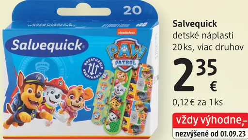 Salvequick detské náplasti PAW PATROL