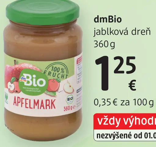 DmBio jablková dreň