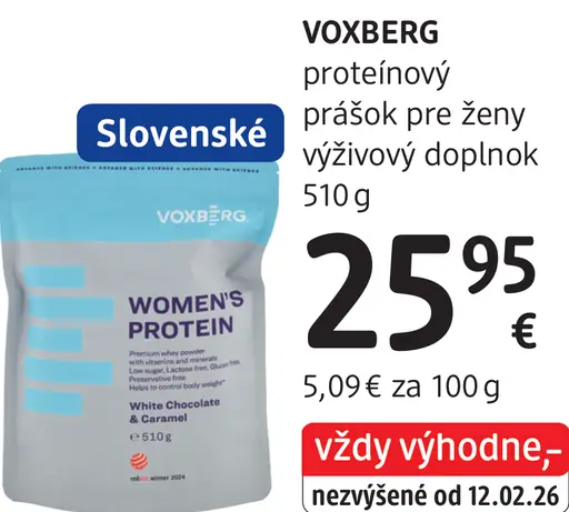 VOXBERG proteínový prášok pre ženy