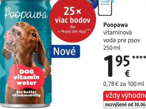 Poopawa vitamínová voda pre psov