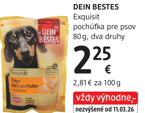 DEIN BESTES pochúťka pre psov