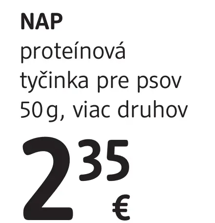 NAP proteínová tyčinka pre psy