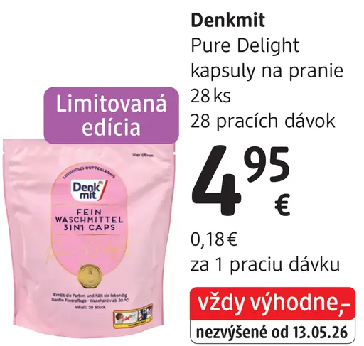 Denkmit Pure Delight kapsuly na pranie