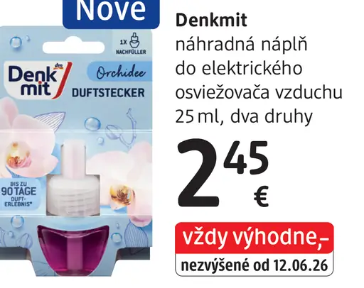 Denkmit náhradná náplň do elektrického osviežovača vzduchu